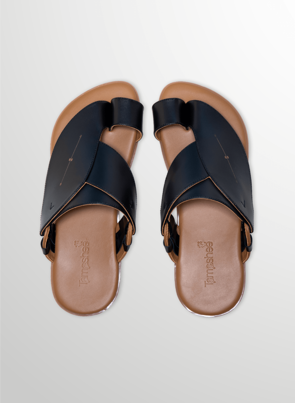 Mens sandals traditional style|صندل تماشي رجالي بتصميم أنيق ومريح للاستخدام اليومي|Tamashee premium Arabic sandals|Detail image of Tamashee flat sandals leather|Story of Tamashee Arabic footwear men|Tamashee cow leather footwear|Leather sandals classic me