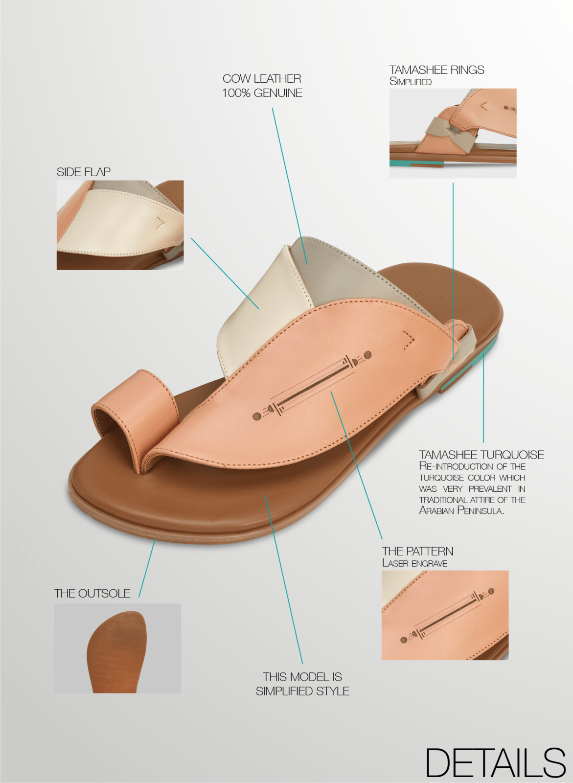 Meflaqa |Meflaqa |Story of Tamashee traditional sandals men|Details images of Arabic mens sandals UAE|Comfortable Arabic sandals men|Tamashee leather sandals style