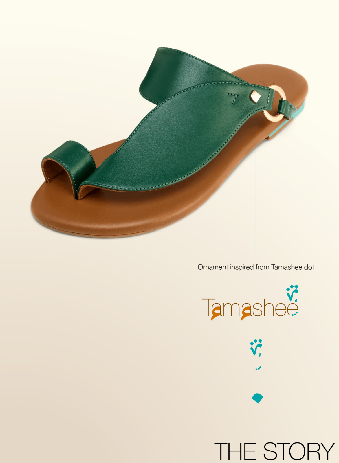 Green sandals for women leather flat sandals|Green Arabic sandals women classic flat sandals|Tamashee Green premium women sandals|Detail of Green sandals fashionable women sandals|Women sandals Green comfortable wear|Women sandals Green stylish comfort|Gr