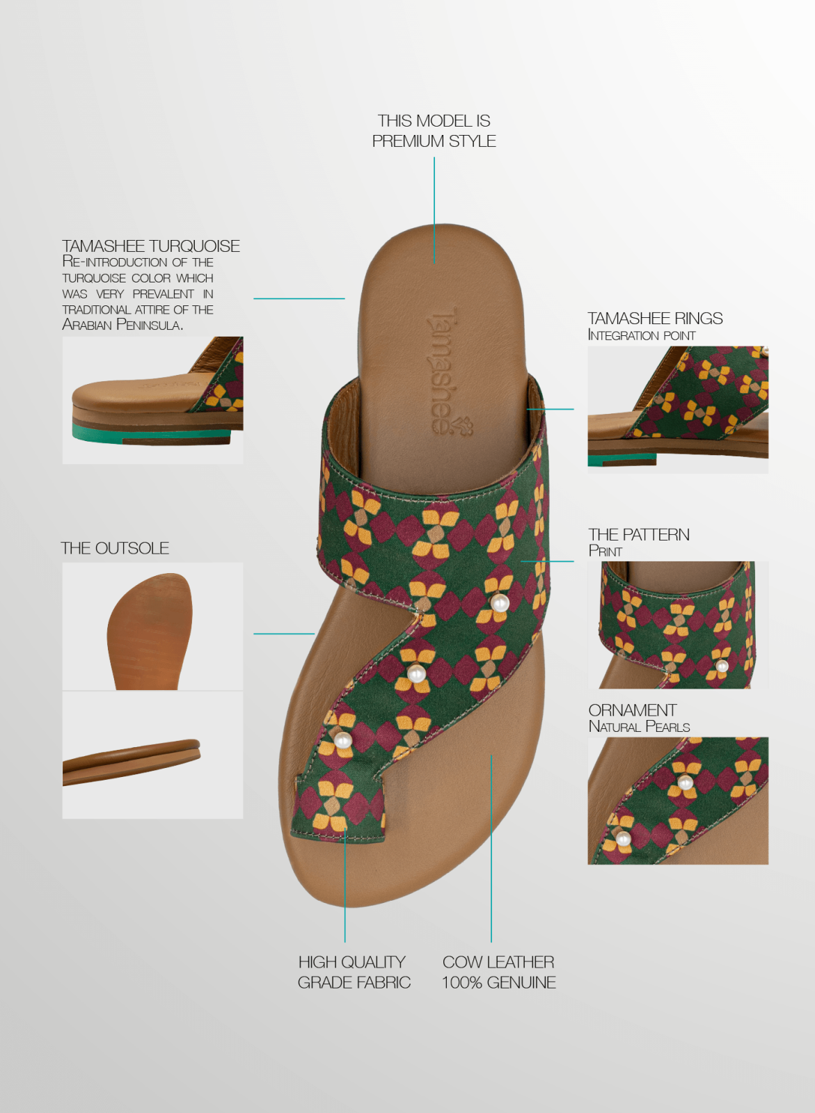 Tamashee Talaheeq Sandals elegant breathable leather sandals|Story of Hsbaah|Tamashee Hsbaah Sandals soft stylish women sandals|Detail Images of Hsbaah|Tamashee Hsbaah Sandals trendy women Arabic flat sandals