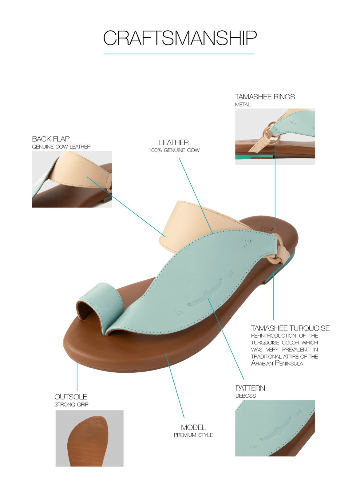 Side View of Ibzem Women Sandals|Women Sandals Elegant Leather Flat Arabic Sandals Comfort Fit|Traditional Style Ibzeem Sandals for women|Iron matte gold ring of Ibzeem Arabic Sandals|Upper View of Traditional Arabic Style Sandals|Detail Information of Ib