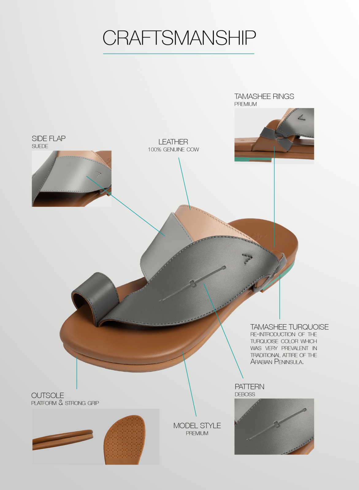 Side view of Yaseer Men sandals|صندل تماشي مناسب للرحلات والمشي في الهواء الطلق|Front view of Yaseer Arabic Sandals for Men|Side view of Yaseer Sandals for Men|صندل رجالي مميز بخياطة متقنة وجودة عالية|Yaseer sandals information about Arabic Sandals|The In