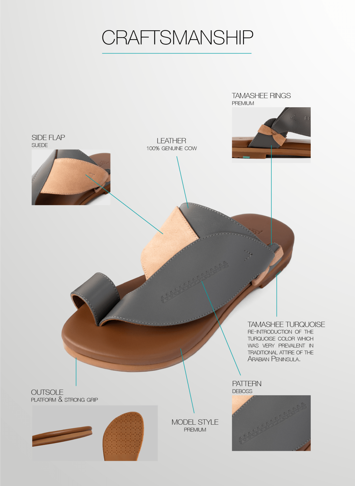 Side View of mens sandals modern Arabic style|Tams Arabic Sandals for Men Luxury Leather Sandals|Tams Traditional Arabic Sandals for men|Stylish Tamashee Arabic Sandals for Men|صنادل رجالي بتصميم عصري يناسب الإطلالات الكاجوال|Detail Information of Arabic 