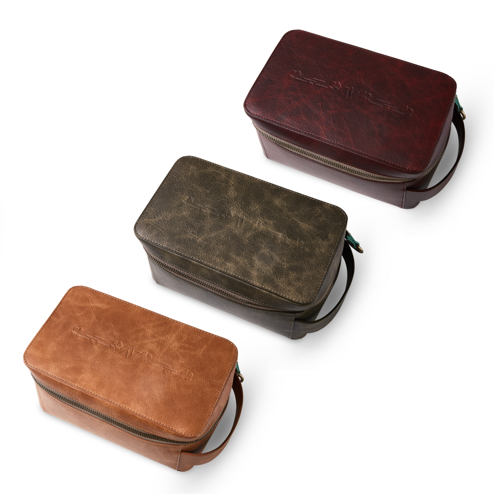 Leather Toiletry Bag for Men||Leather toiletry bag for travel essentials|Compact travel toiletry bag for men|حقيبة أدوات تجميل للرحلات