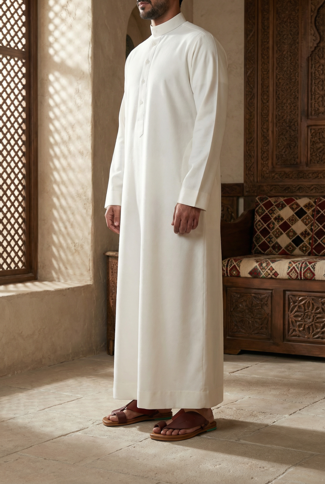 Side view of Leather Ring of Salis Sandals|Man Wearing Tamashee Arabic Sandals|Classic Salis Tamashee Arabic Sandals for men Style|Side view of Classic Tamashee Arabic Man Sandals|Upper view of Traditional Sandals|Detail Over view of Traditional Salis San