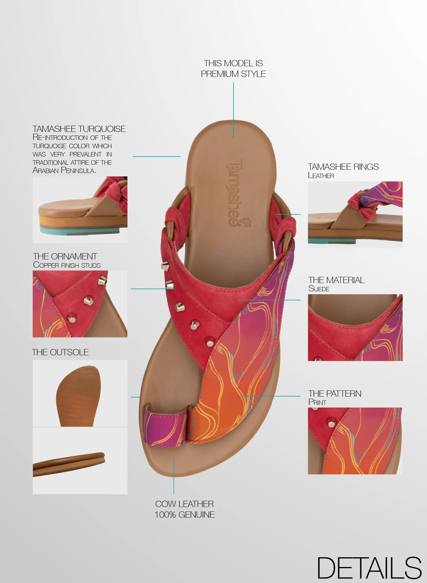 Detail of Images of Sandals for women Arabic sandals with comfort design