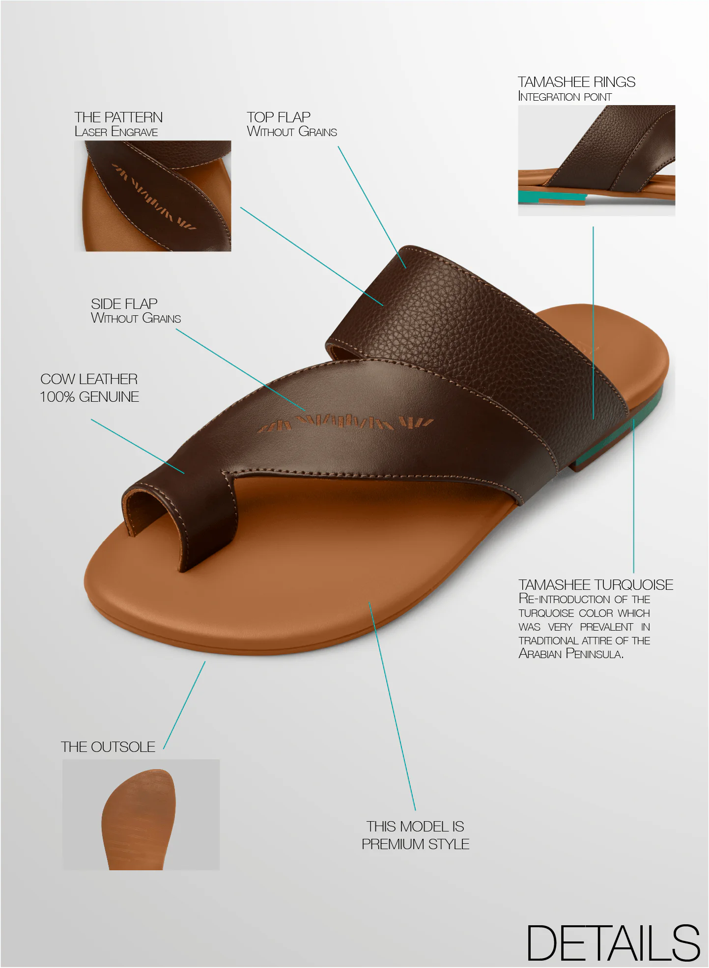 Detail of Sandals stylish flat women sandals