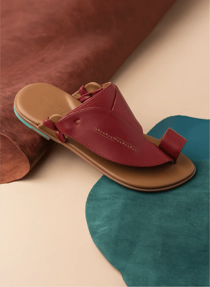 Tamashee cow leather mens sandals