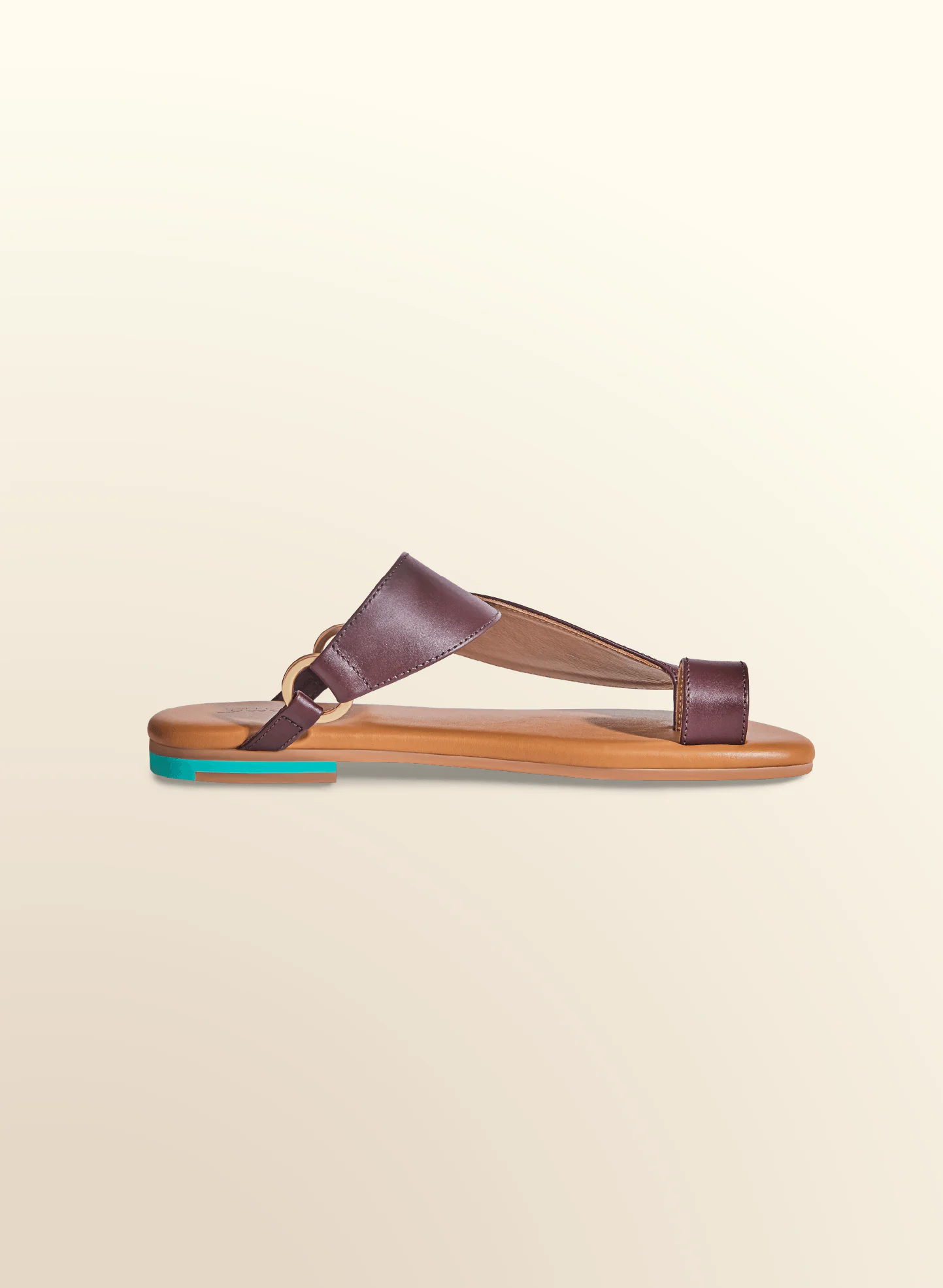 Burgundy sandals fashionable leather women