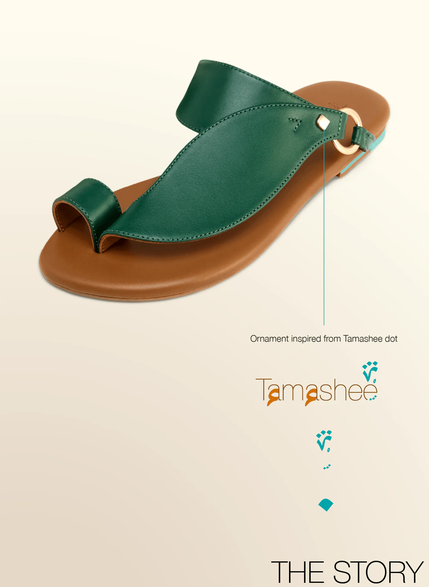 Tamashee Green premium women sandals