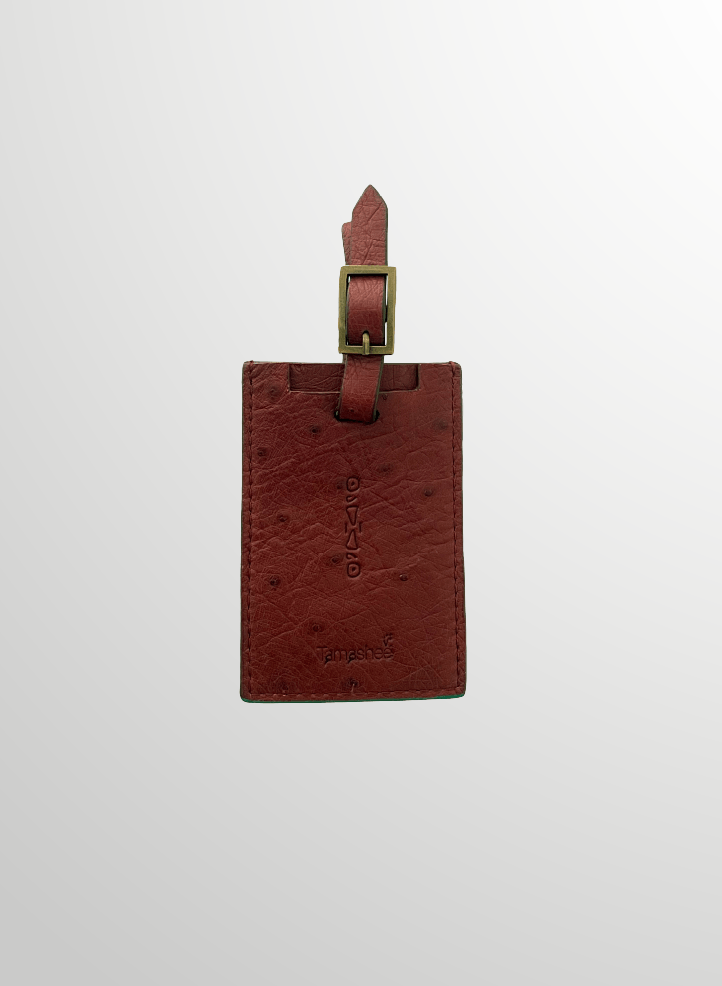 Tamashee Luggage Tag Genuine Camel leather