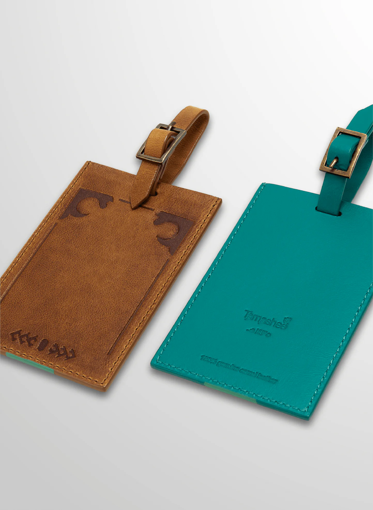 Tamashee luggage tag stylish cow leather