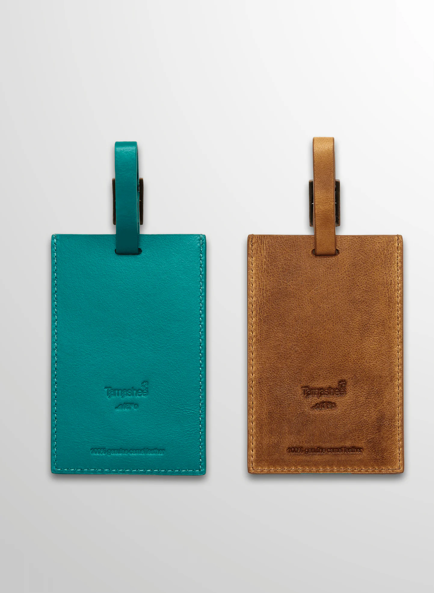 Tamashee luggage tag leather personalized style