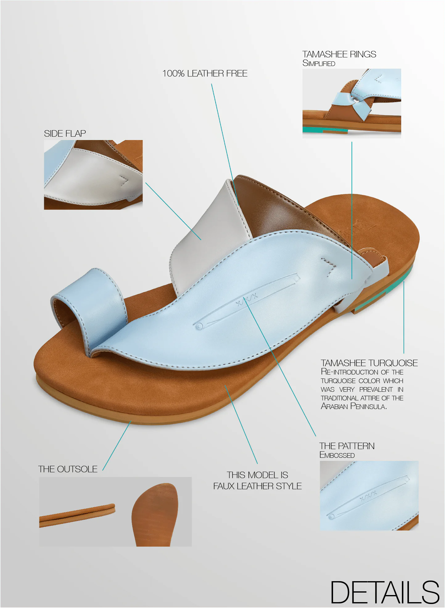 Details Images of Tamashee casual leather sandals