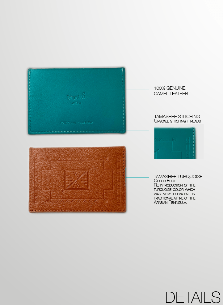 Cardholder Genuine Camel leather