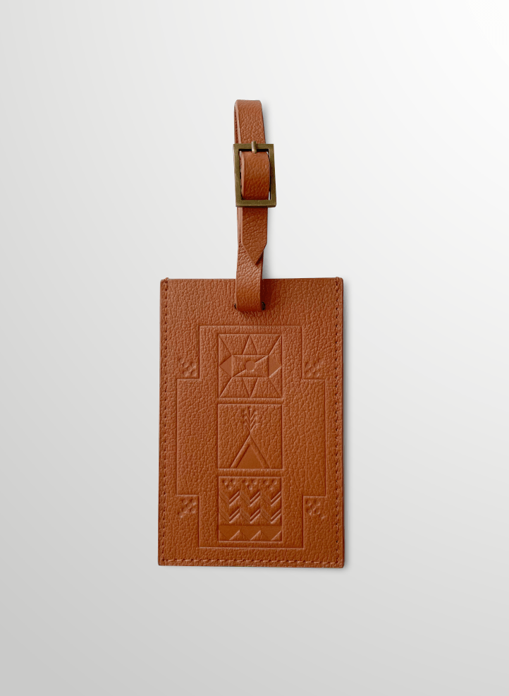 Tamashee Luggage Tag Genuine Camel leather