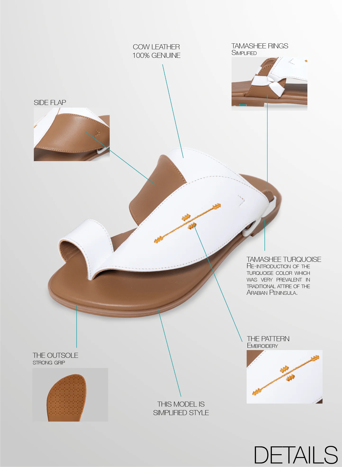 Detail Image Of Tamashee Arabic sandals UAE