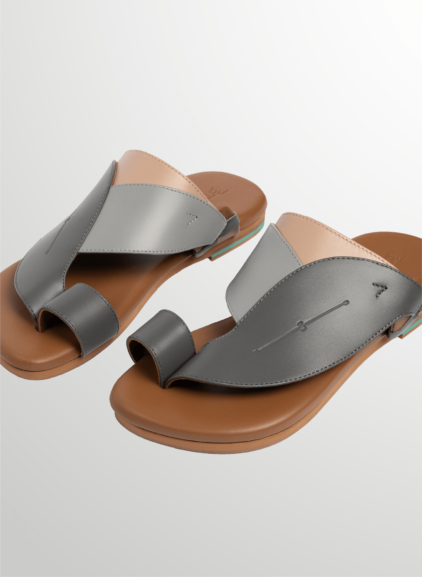 Front view of Yaseer Arabic Sandals for Men