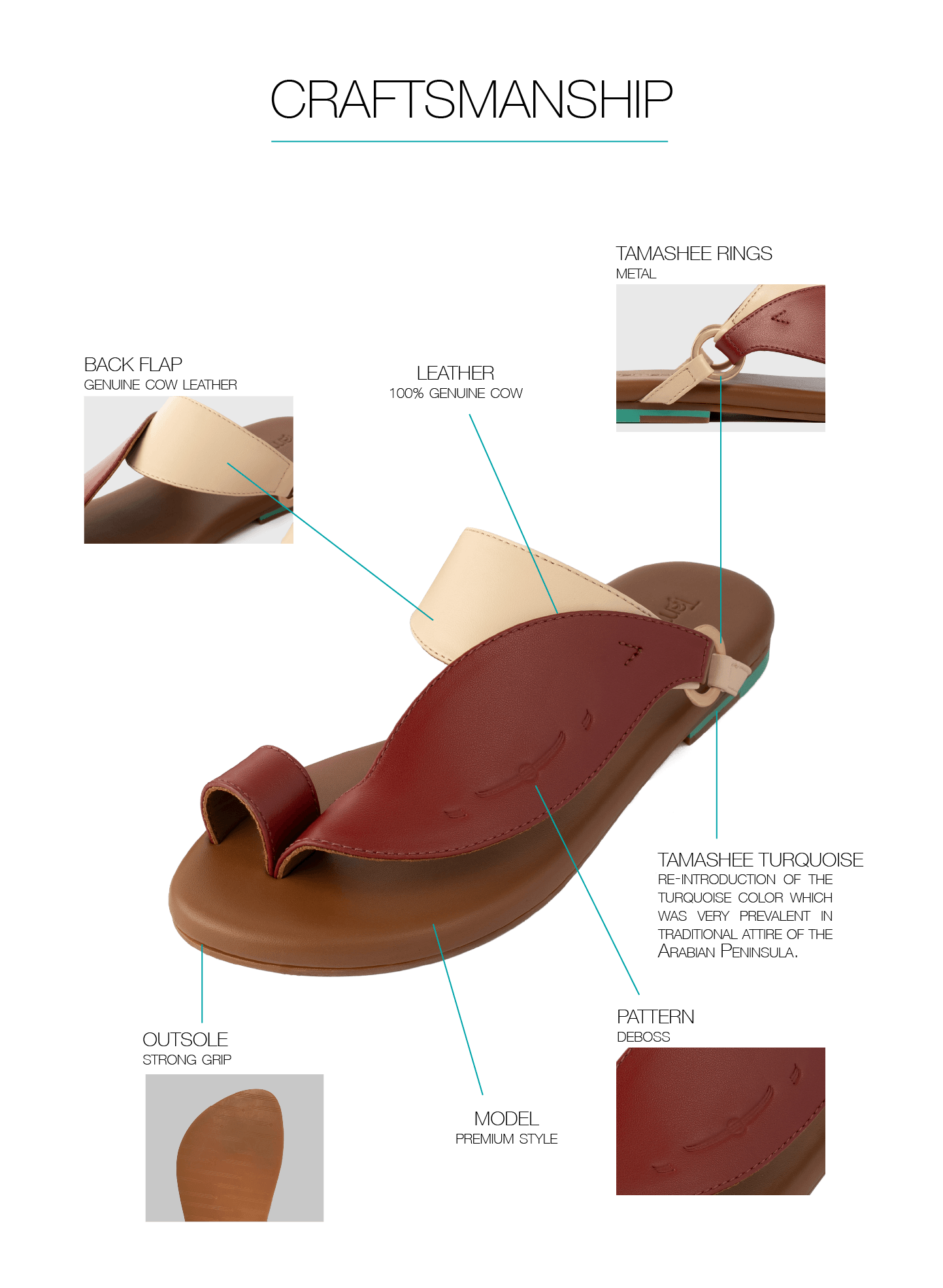 Sandals Information of Leather Cow Sandals with detail Images