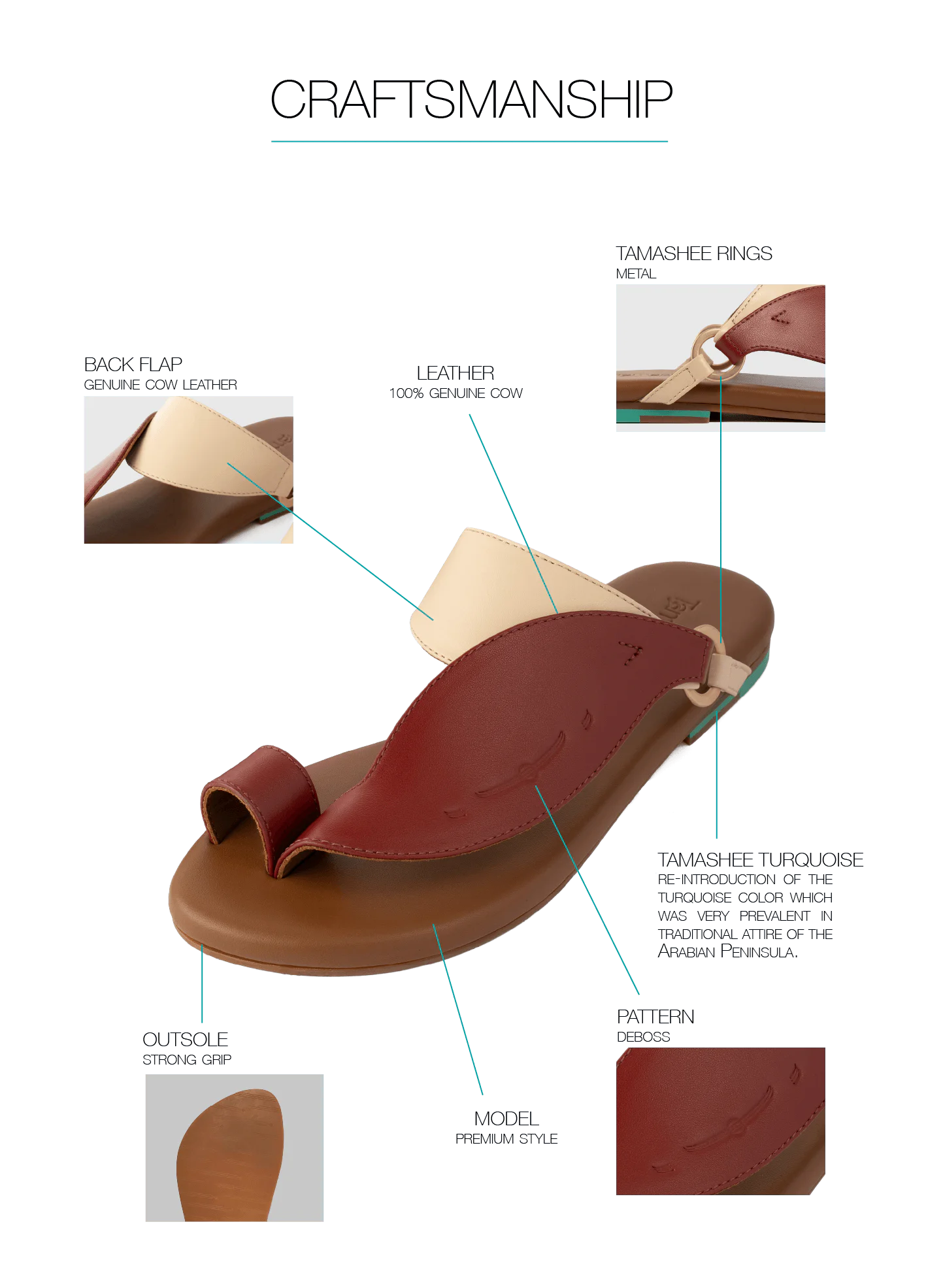 Sandals Information of Leather Cow Sandals with detail Images
