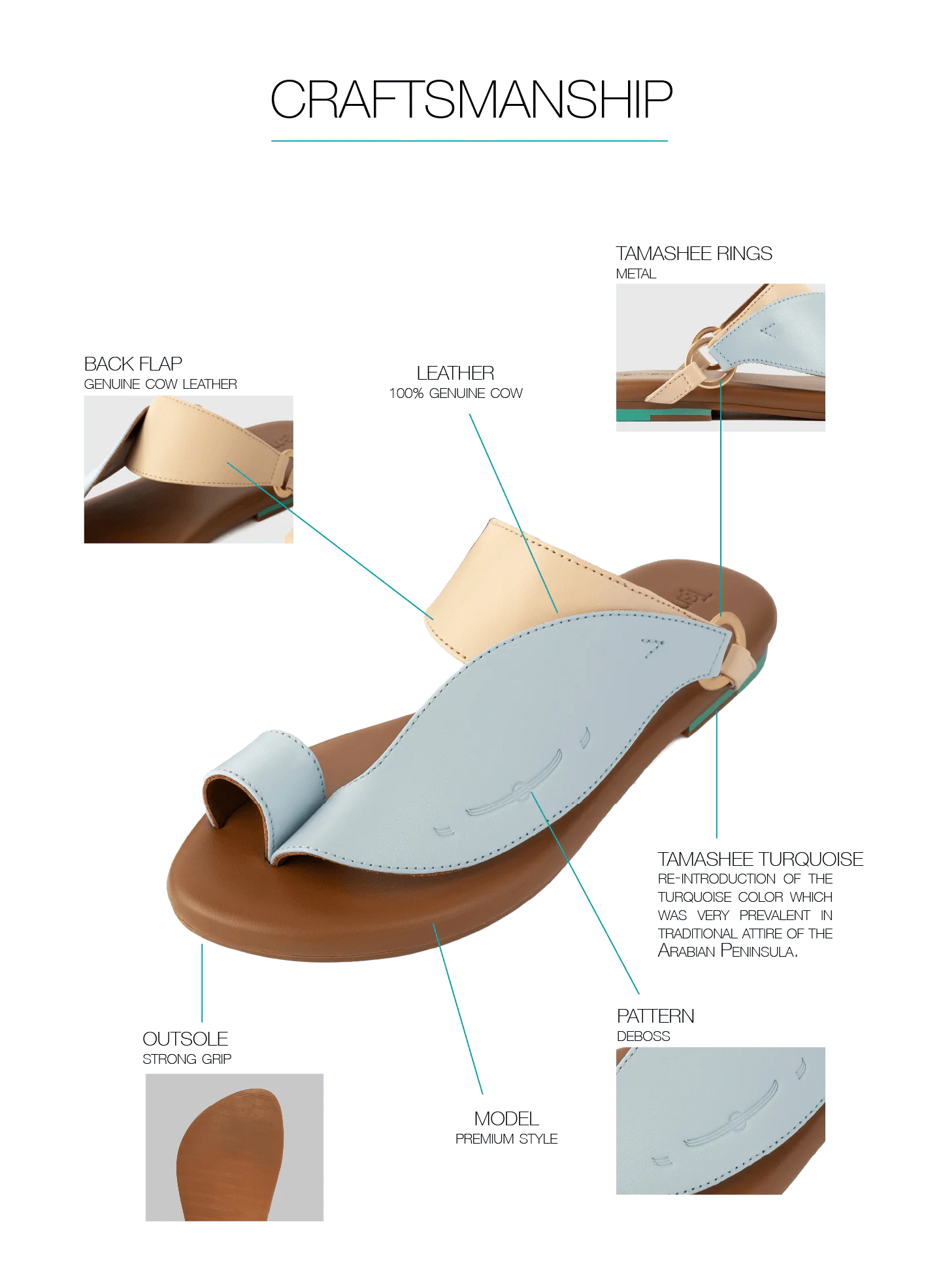 Highlight Information about Talaheeq sandals for Women