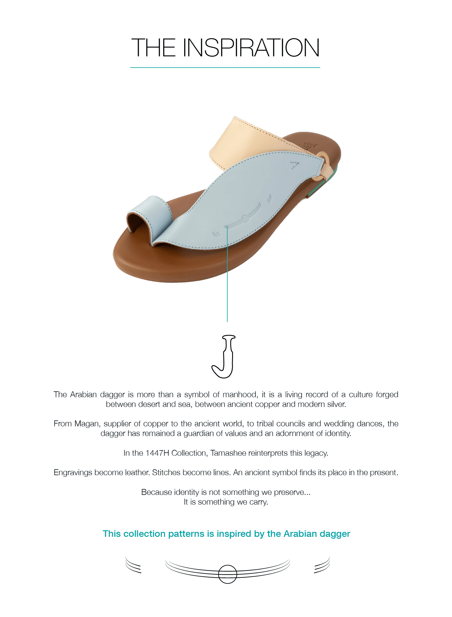 Inspiration of Talaheeq women leather Sandals